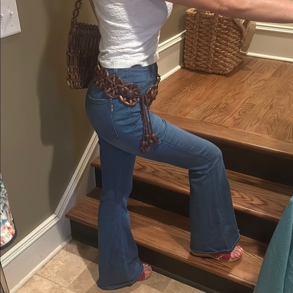 Vibrant Denim - 1970’s Vintage Look Vibrant MIU Sz 13 Women's High Rise Flare Jeans GVC